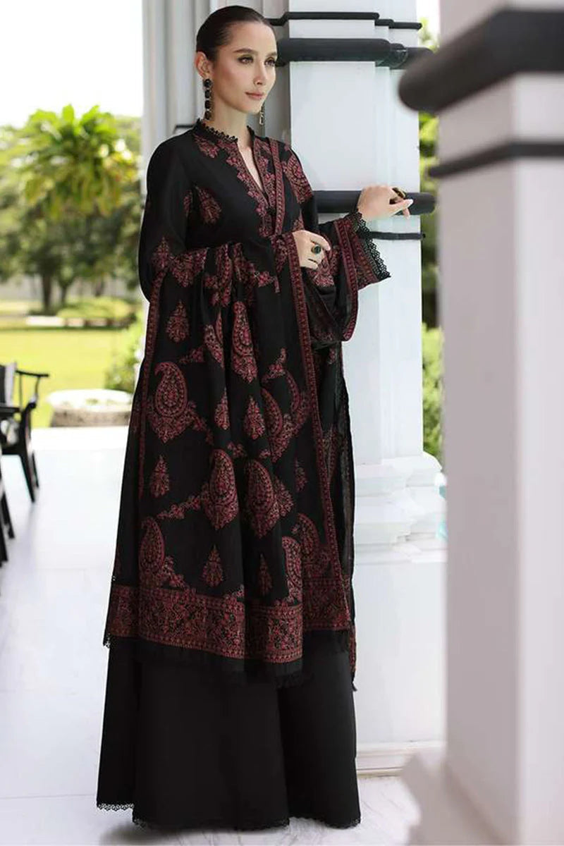 3PC Unstitched Karandi Embroidered Shirt with Karandi Embroidered Dupatta MT-105